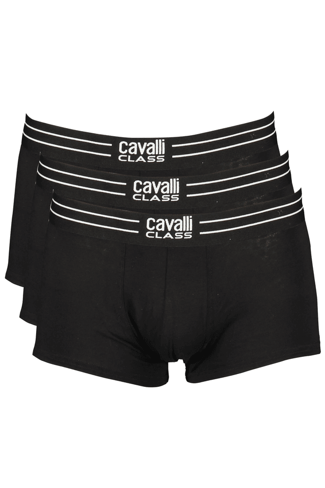 6696CAVALLI CLASS BOXER UOMO NERO