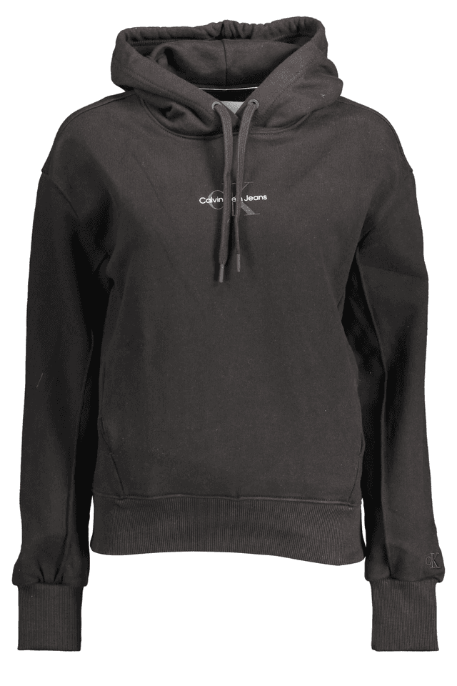 1400CALVIN KLEIN FELPA SENZA ZIP DONNA NERO