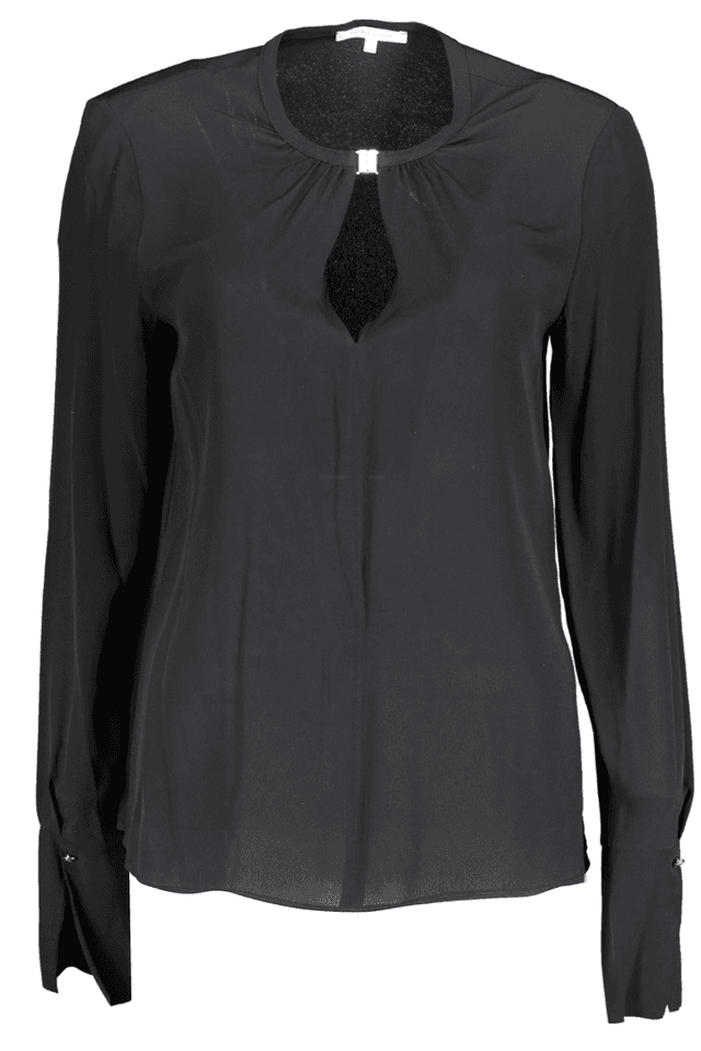 5968PATRIZIA PEPE CAMICIA MANICHE LUNGHE DONNA NERO
