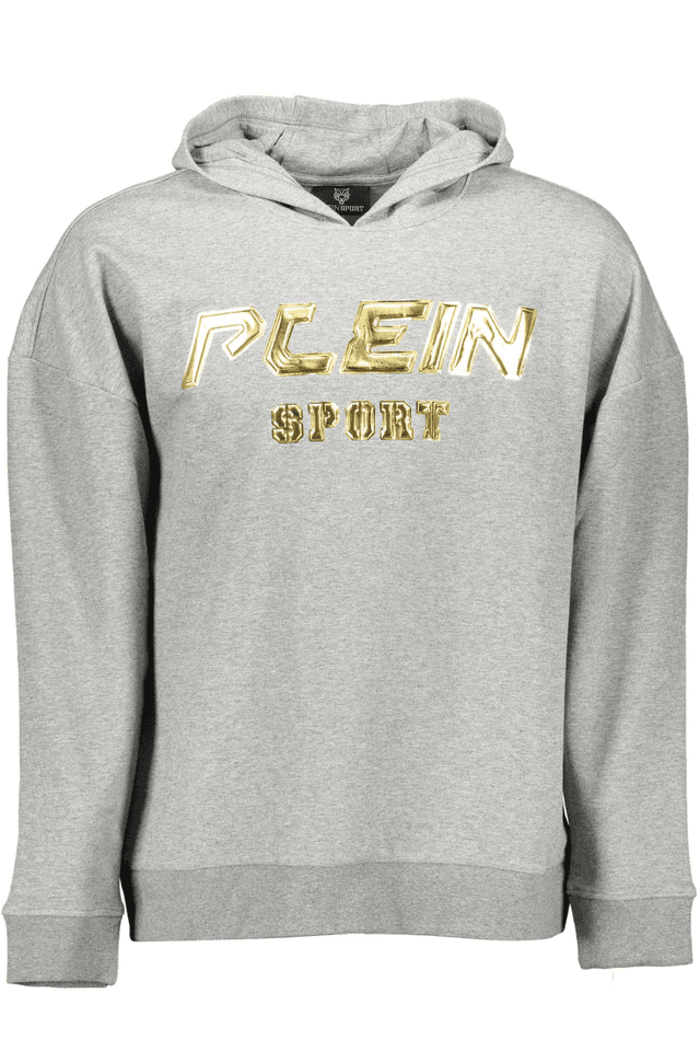 1293PLEIN SPORT FELPA SENZA ZIP UOMO GRIGIO