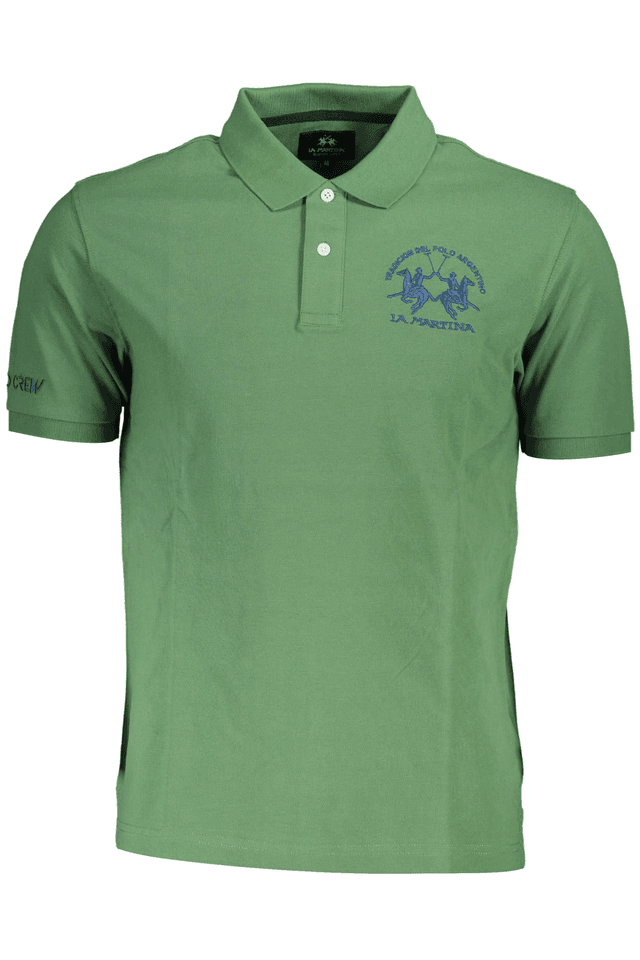 3852LA MARTINA POLO MANICHE CORTE UOMO VERDE