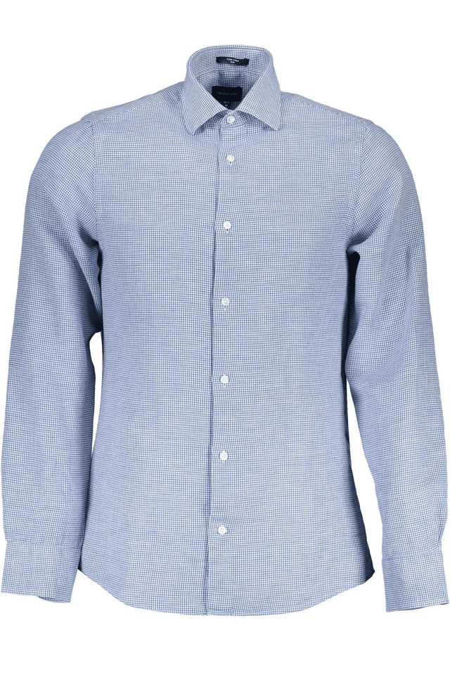 216GANT CAMICIA MANICHE LUNGHE UOMO BLU