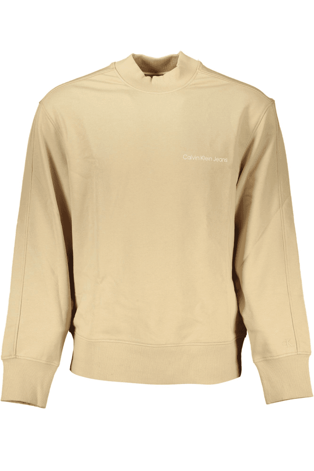 7073CALVIN KLEIN FELPA SENZA ZIP UOMO BEIGE