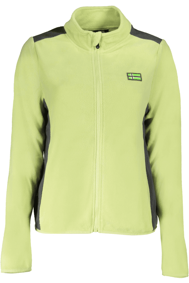 10083NORWAY 1963 FELPA CON ZIP DONNA VERDE
