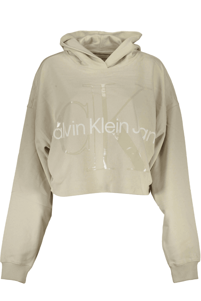 2606CALVIN KLEIN FELPA SENZA ZIP DONNA BEIGE