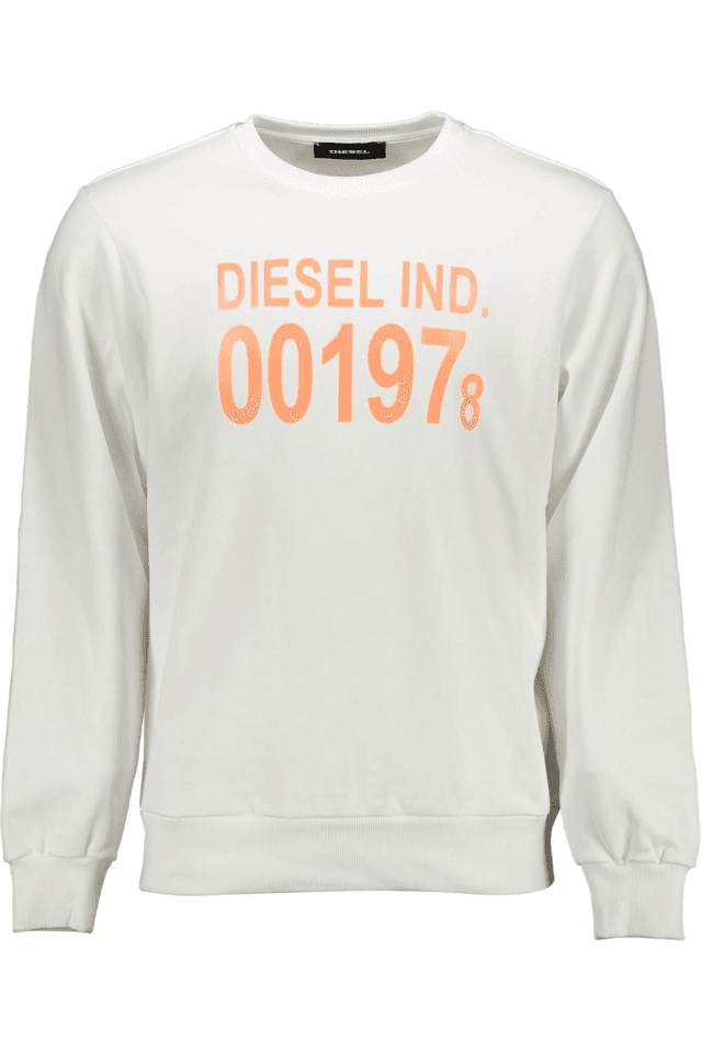 729DIESEL FELPA SENZA ZIP UOMO BIANCO