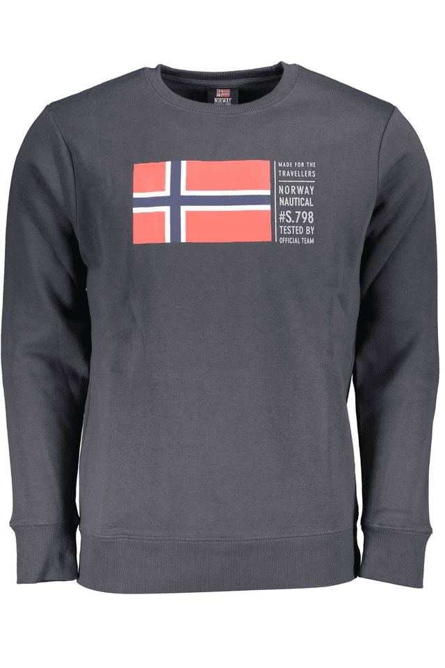 4965NORWAY 1963 FELPA SENZA ZIP UOMO GRIGIO