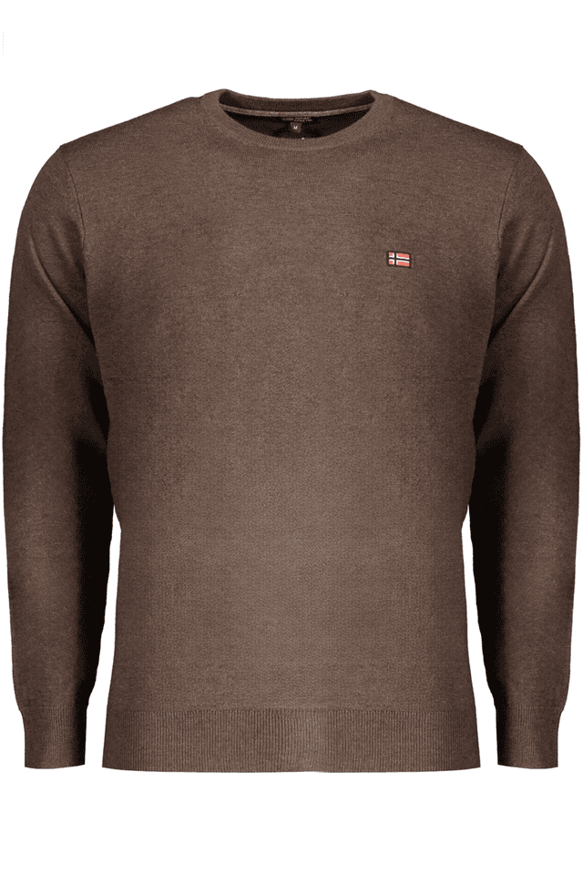 10280NORWAY 1963 MAGLIA UOMO MARRONE