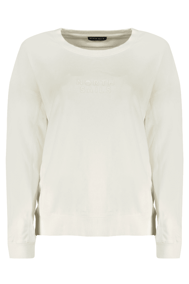 8734NORTH SAILS FELPA SENZA ZIP DONNA BIANCO