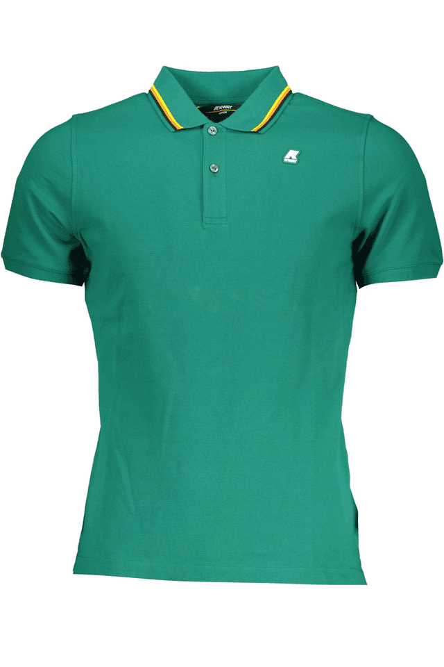 7930K-WAY POLO MANICHE CORTE UOMO VERDE
