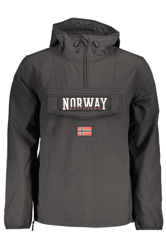 5942NORWAY 1963 GIACCA SPORTIVA UOMO NERO