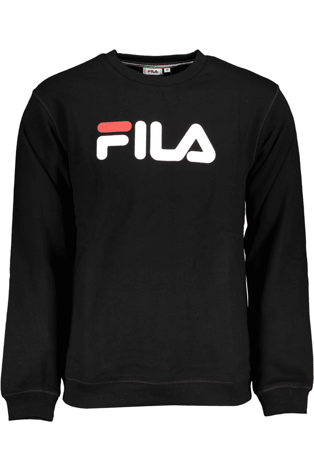 6115FILA FELPA SENZA ZIP UOMO NERO