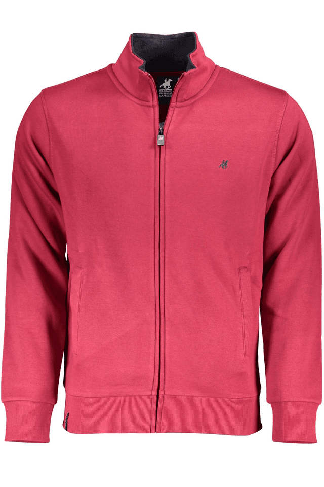 4826U.S. GRAND POLO FELPA CON ZIP UOMO ROSSO