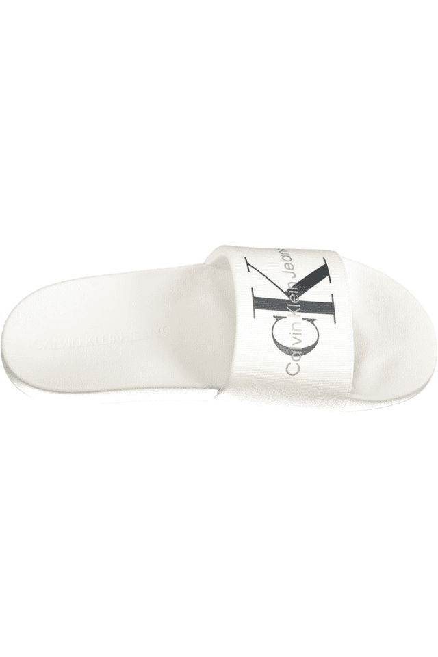 9709CALVIN KLEIN CALZATURA CIABATTA UOMO BIANCO