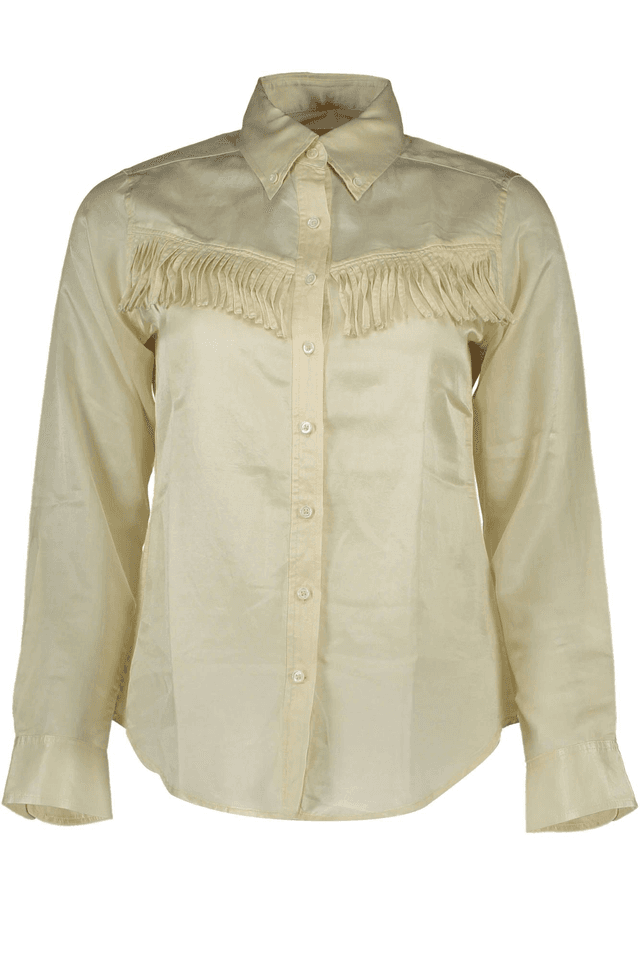 188GANT CAMICIA MANICHE LUNGHE DONNA BEIGE