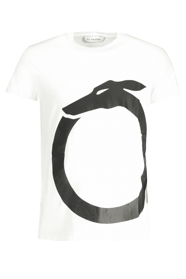8898TRUSSARDI T-SHIRT MANICHE CORTE UOMO BIANCO