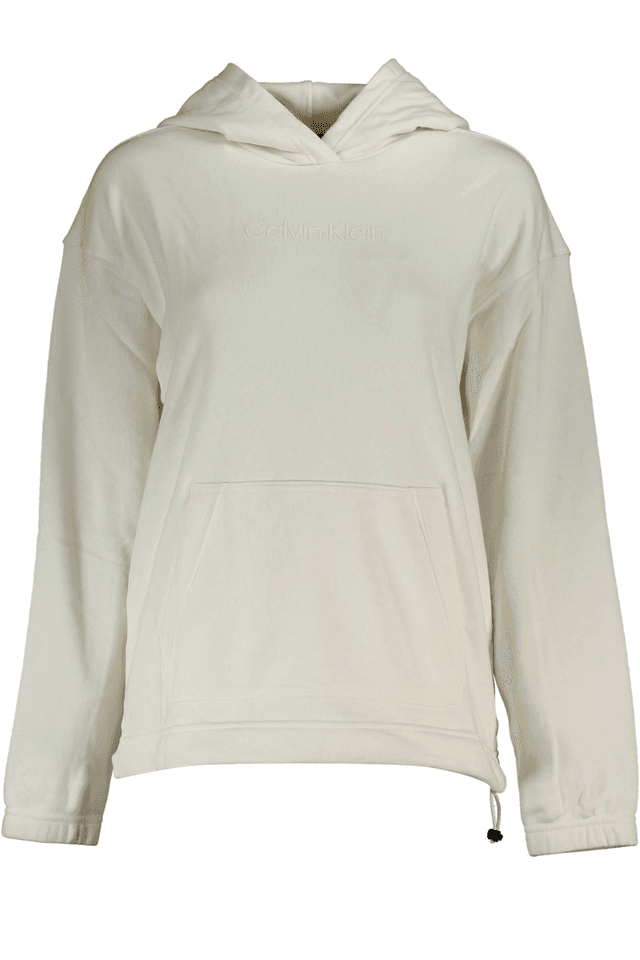 3193CALVIN KLEIN FELPA SENZA ZIP DONNA BIANCO