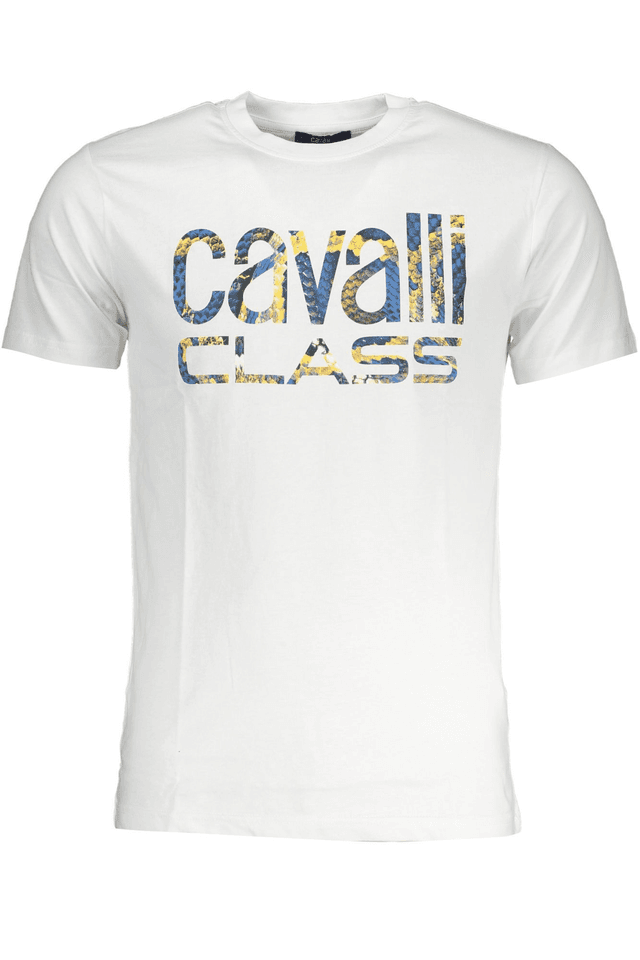 7830CAVALLI CLASS T-SHIRT MANICHE CORTE UOMO BIANCO