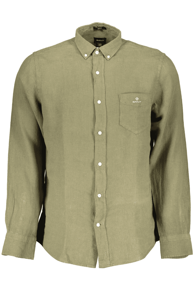 1990GANT CAMICIA MANICHE LUNGHE UOMO VERDE