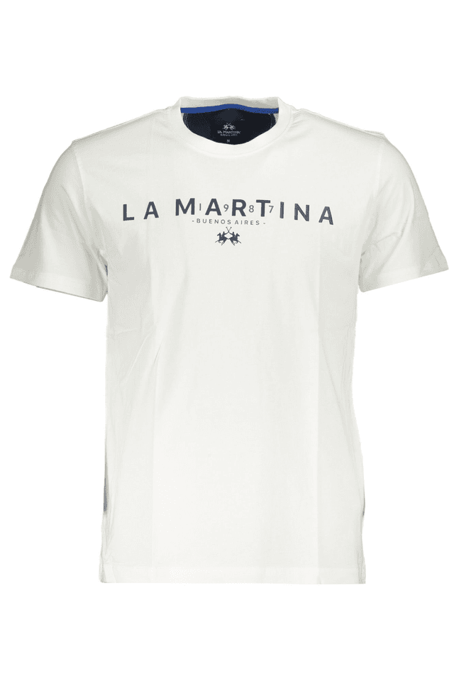 4860LA MARTINA T-SHIRT MANICHE CORTE UOMO BIANCO