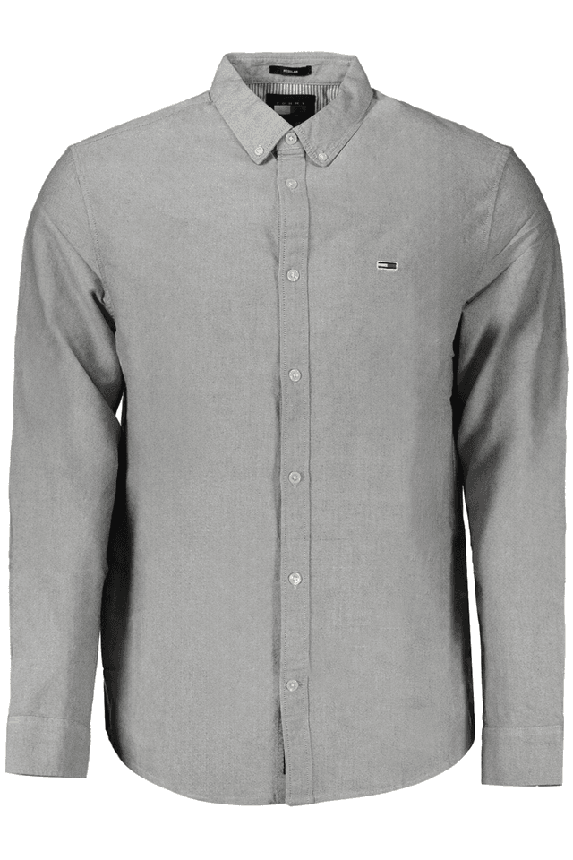 10168TOMMY HILFIGER CAMICIA MANICHE LUNGHE UOMO BLU