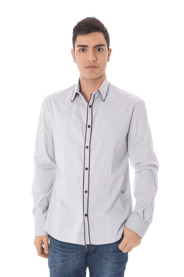 911COSTUME NATIONAL CAMICIA MANICHE LUNGHE UOMO AZZURRO