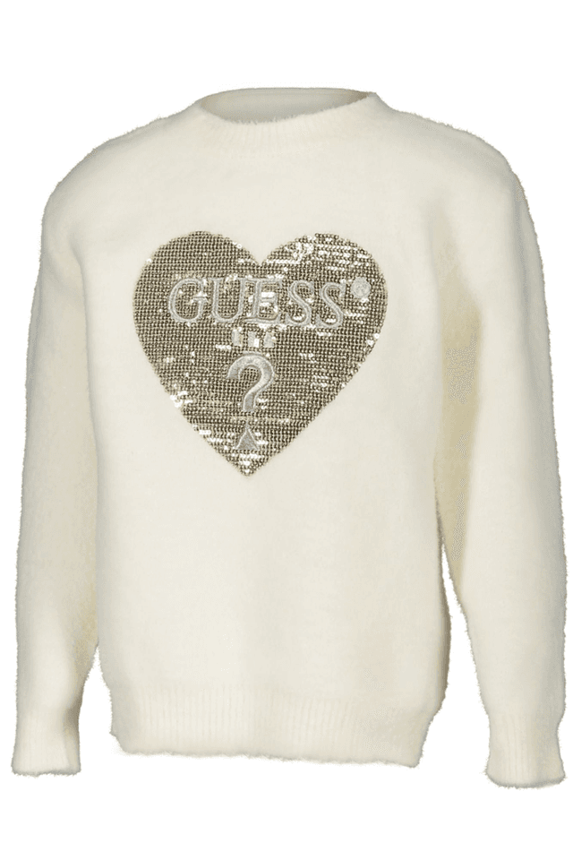 8109GUESS JEANS MAGLIONE BAMBINA BIANCO
