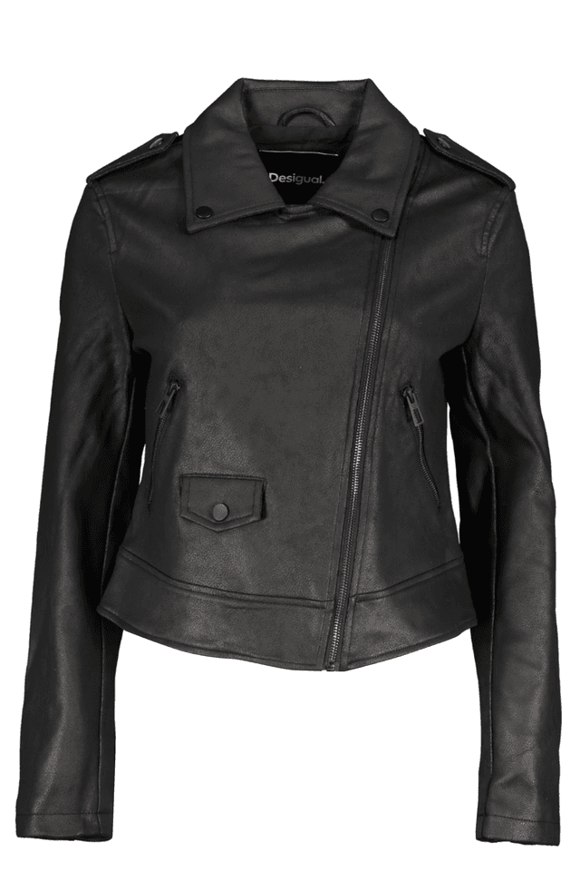 5544DESIGUAL GIACCA SPORTIVA DONNA NERO
