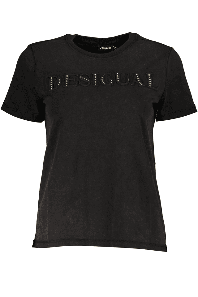 7549DESIGUAL T-SHIRT MANICHE CORTE DONNA NERO