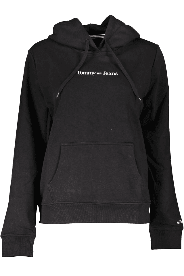 3107TOMMY HILFIGER FELPA SENZA ZIP DONNA NERO