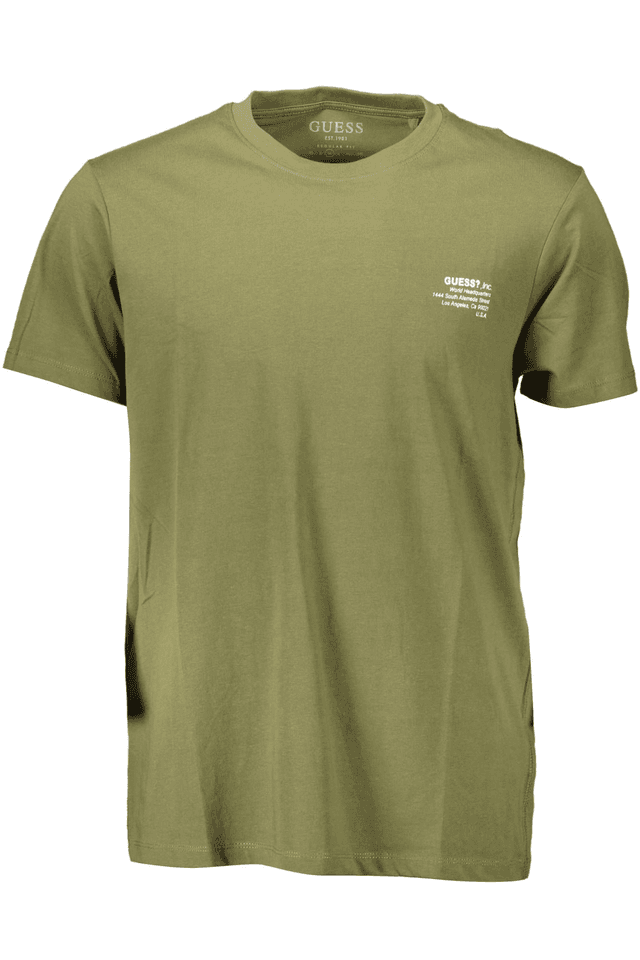 632GUESS JEANS T-SHIRT MANICHE CORTE UOMO VERDE