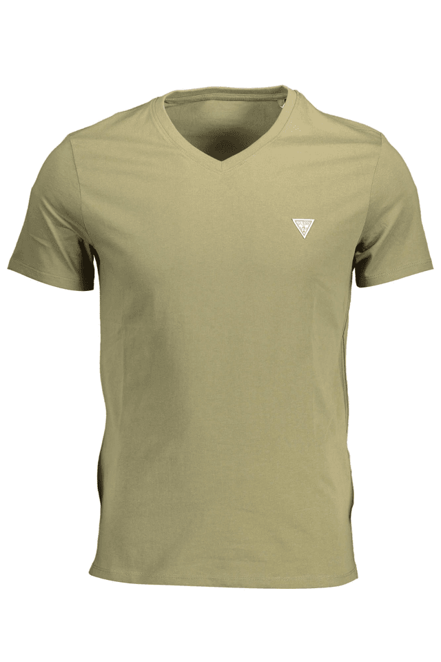 1442GUESS JEANS T-SHIRT MANICHE CORTE UOMO VERDE