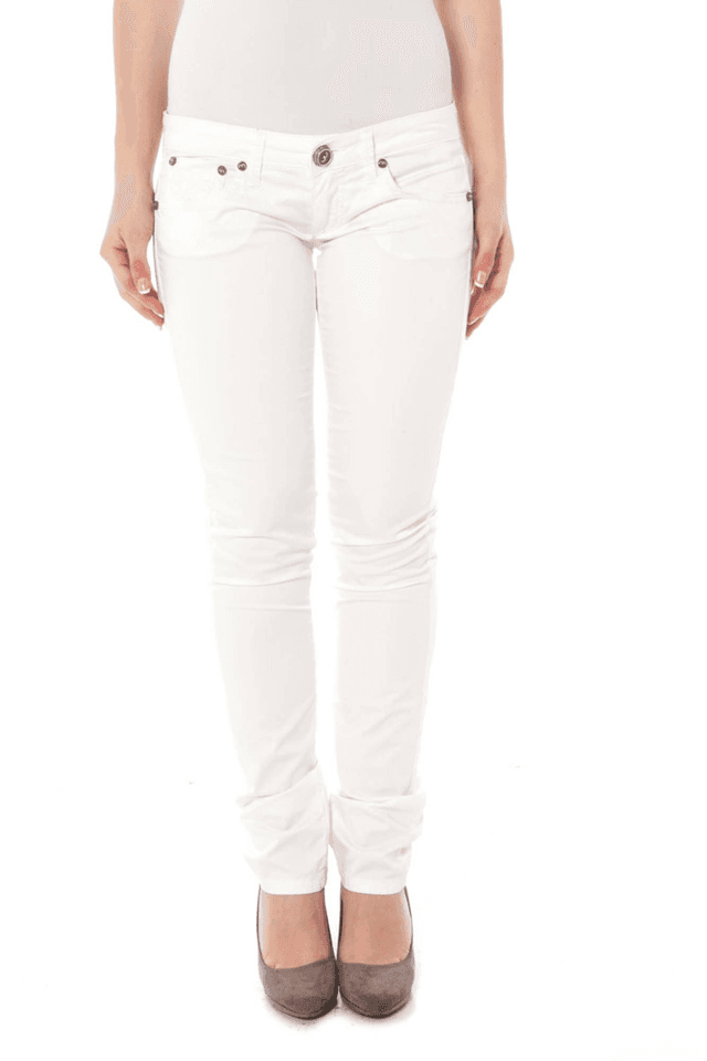 749CLINK PANTALONE DONNA BIANCO