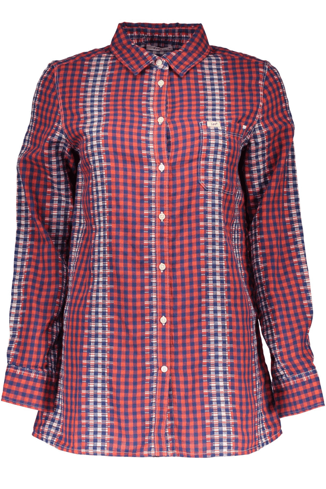 680LEE CAMICIA MANICHE LUNGHE UOMO ROSSO