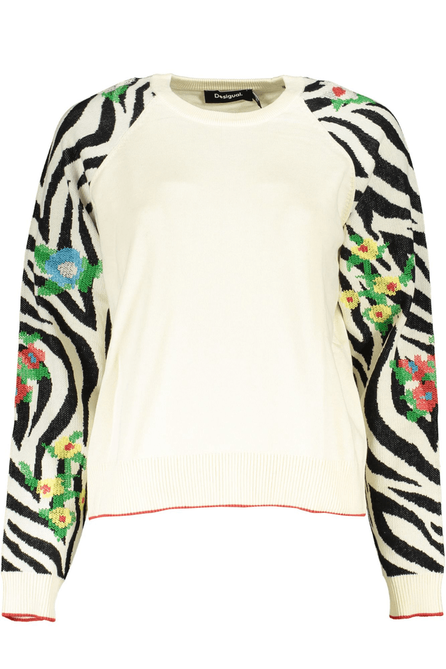5533DESIGUAL MAGLIA DONNA BIANCO