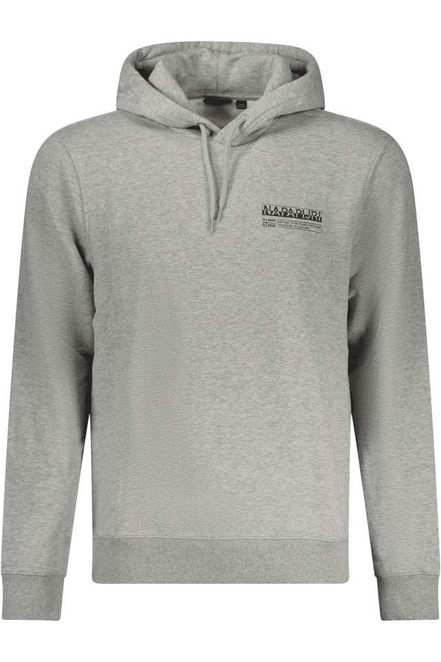 10388NAPAPIJRI FELPA SENZA ZIP UOMO GRIGIO