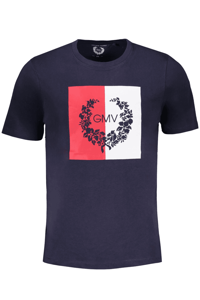 9564GIAN MARCO VENTURI T-SHIRT MANICHE CORTE UOMO BLU