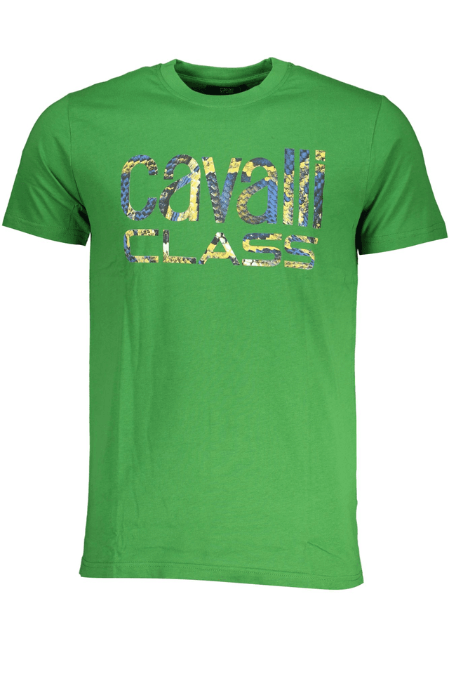 7826CAVALLI CLASS T-SHIRT MANICHE CORTE UOMO VERDE