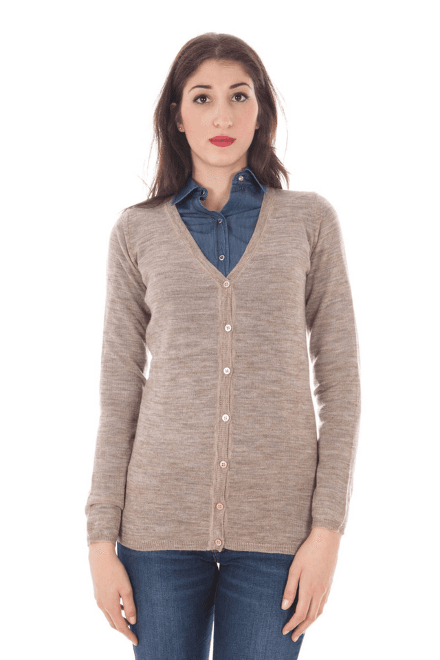 755FRED PERRY CARDIGAN DONNA BEIGE