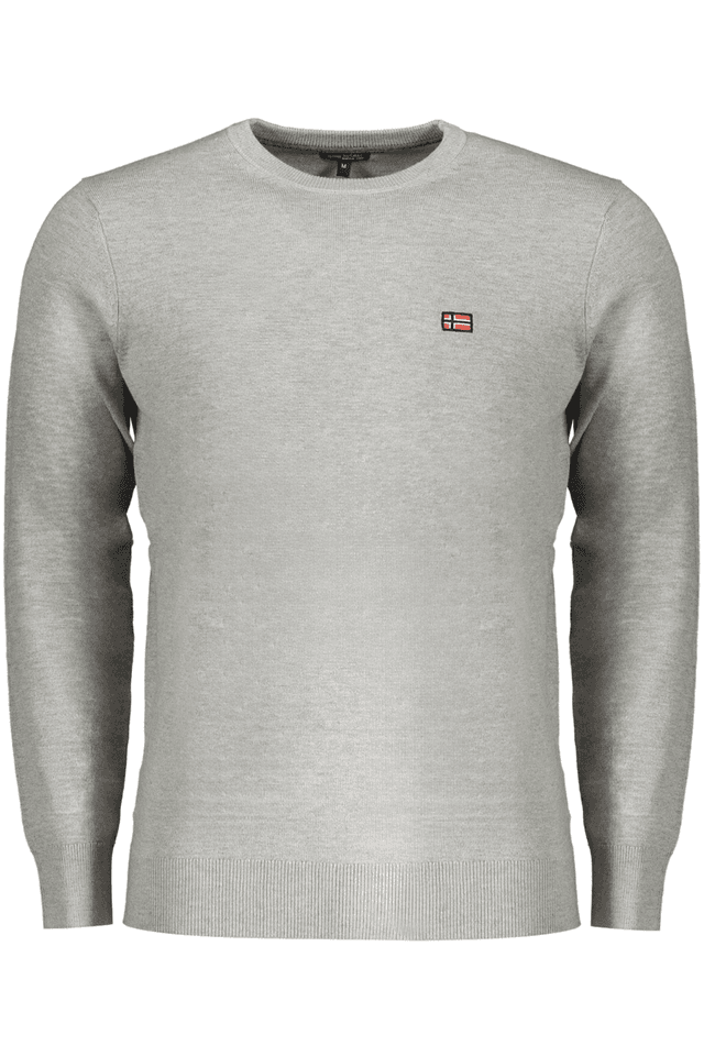 10297NORWAY 1963 MAGLIA UOMO GRIGIO