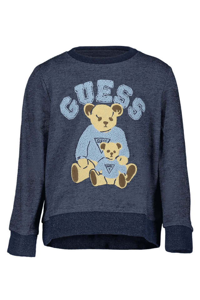 8093GUESS JEANS FELPA SENZA ZIP BAMBINO BLU
