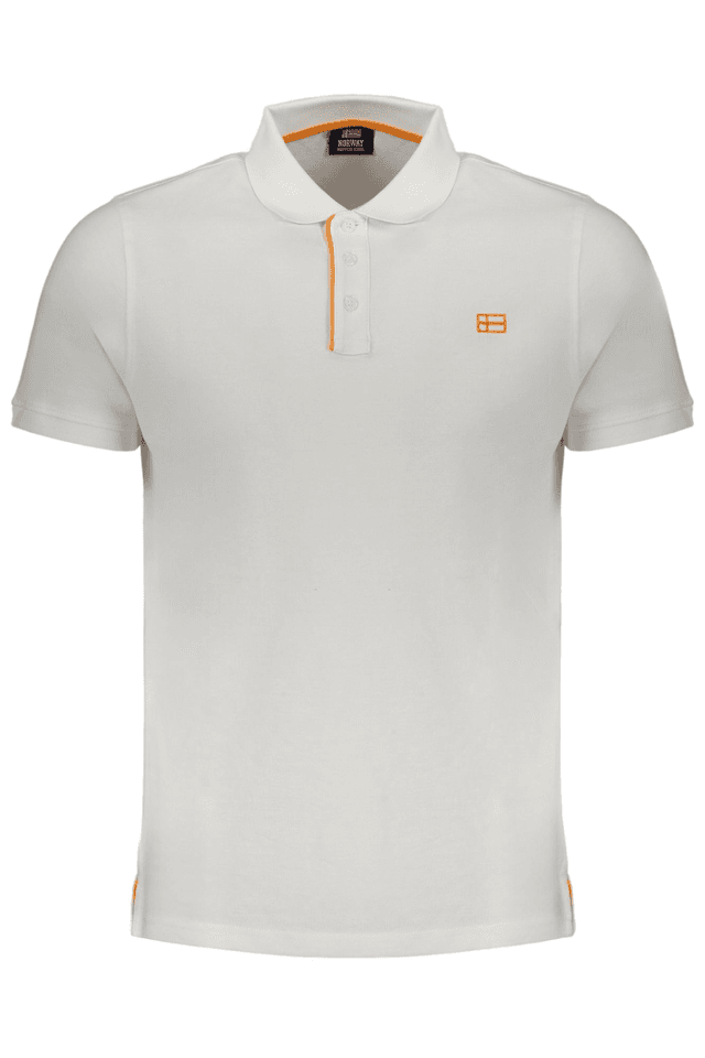 9540NORWAY 1963 POLO MANICHE CORTE UOMO BIANCO