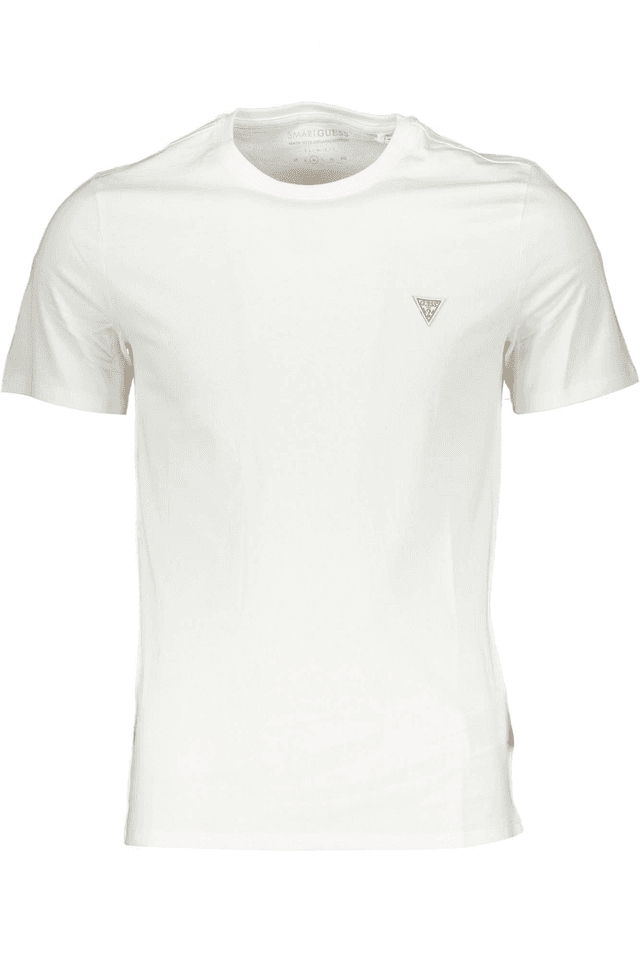 1312GUESS JEANS T-SHIRT MANICHE CORTE UOMO BIANCO