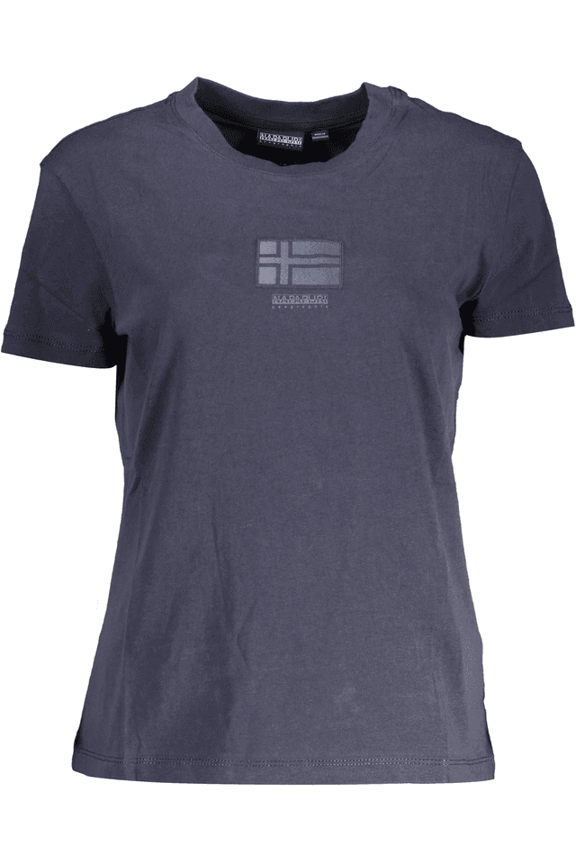 3442NAPAPIJRI T-SHIRT MANICHE CORTE DONNA BLU