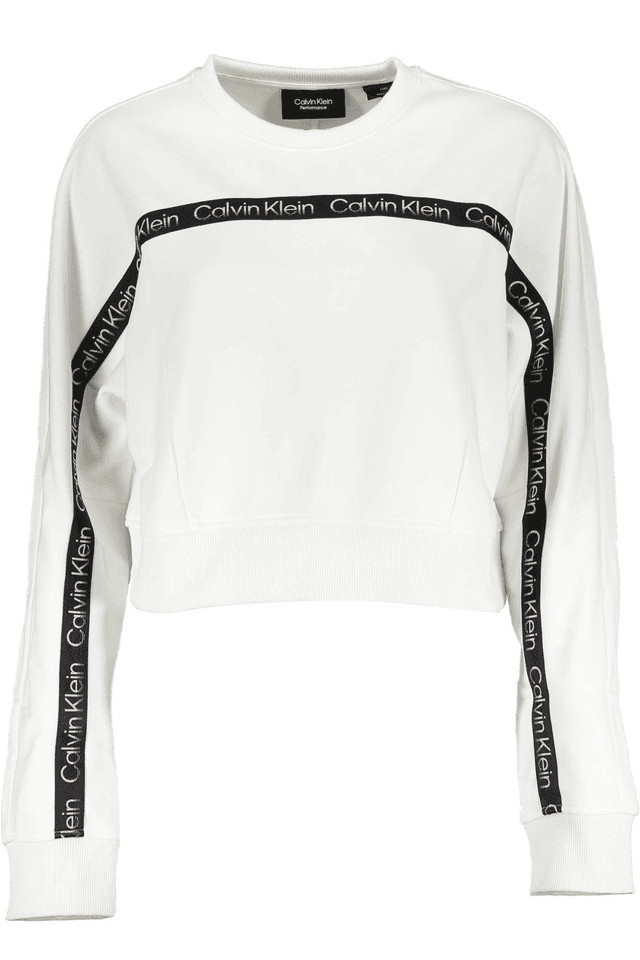 2608CALVIN KLEIN FELPA SENZA ZIP DONNA BIANCO