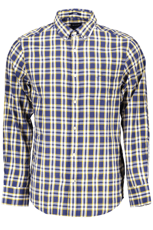 63GANT CAMICIA MANICHE LUNGHE UOMO BLU