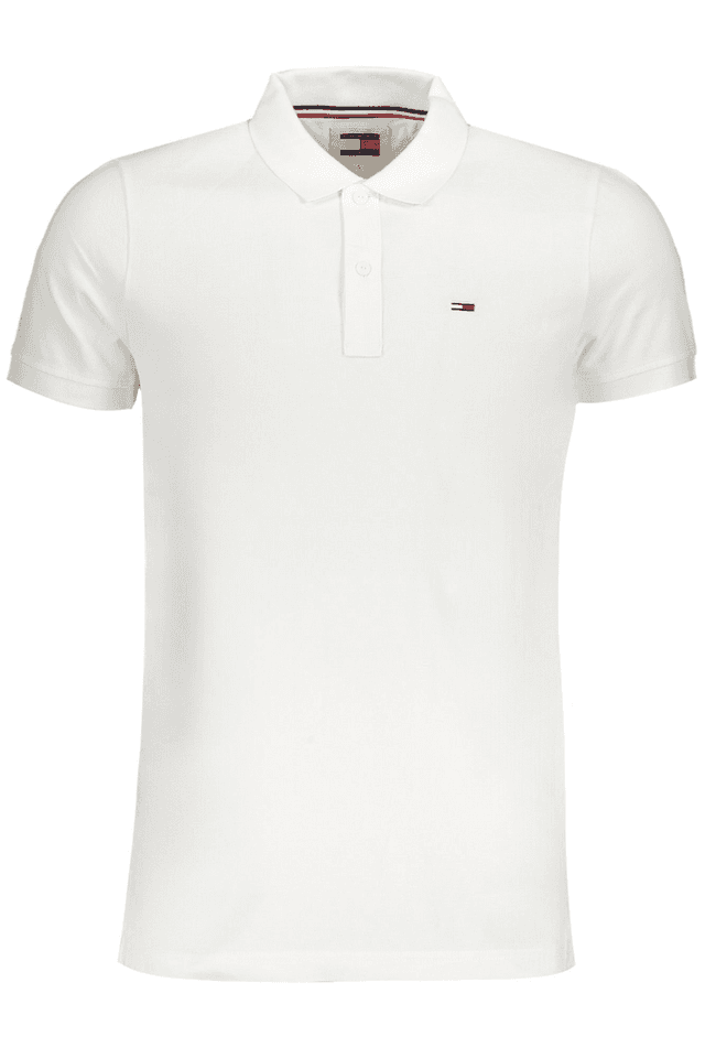9148TOMMY HILFIGER POLO MANICHE CORTE UOMO BIANCO