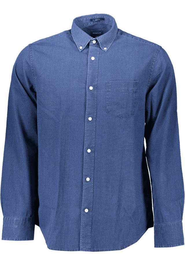 1163GANT CAMICIA MANICHE LUNGHE UOMO BLU