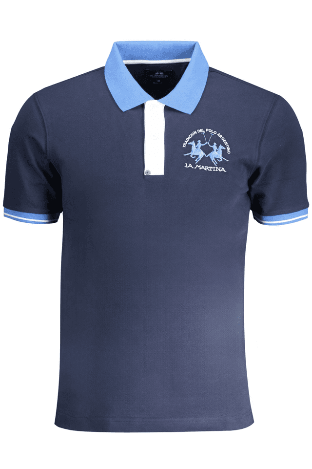 9050LA MARTINA POLO MANICHE CORTE UOMO BLU