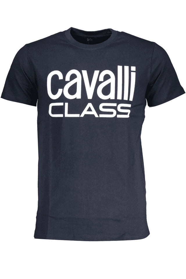 7868CAVALLI CLASS T-SHIRT MANICHE CORTE UOMO BLU